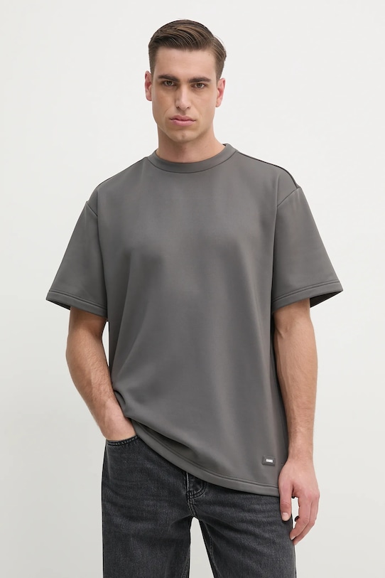 Μπλουζάκι Rains Sintra Fleece Tee 21800.13 γκρί SS25