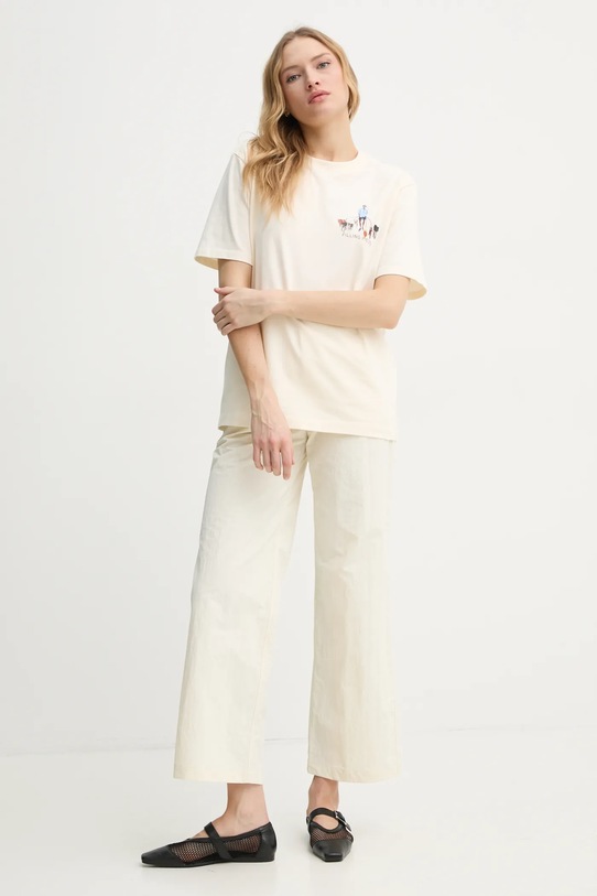 Îmbrăcăminte Filling Pieces tricou din bumbac 74499819936 bej