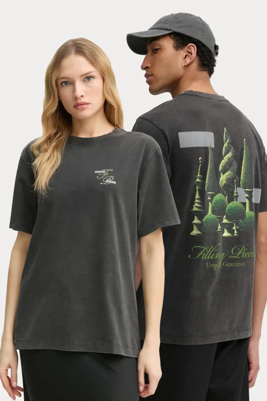 Filling Pieces cotton t-shirt regular gray 74499840626