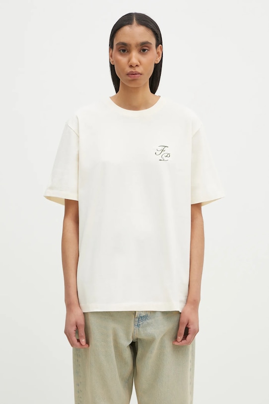 Filling Pieces t-shirt in cotone 74499849936 beige SS25
