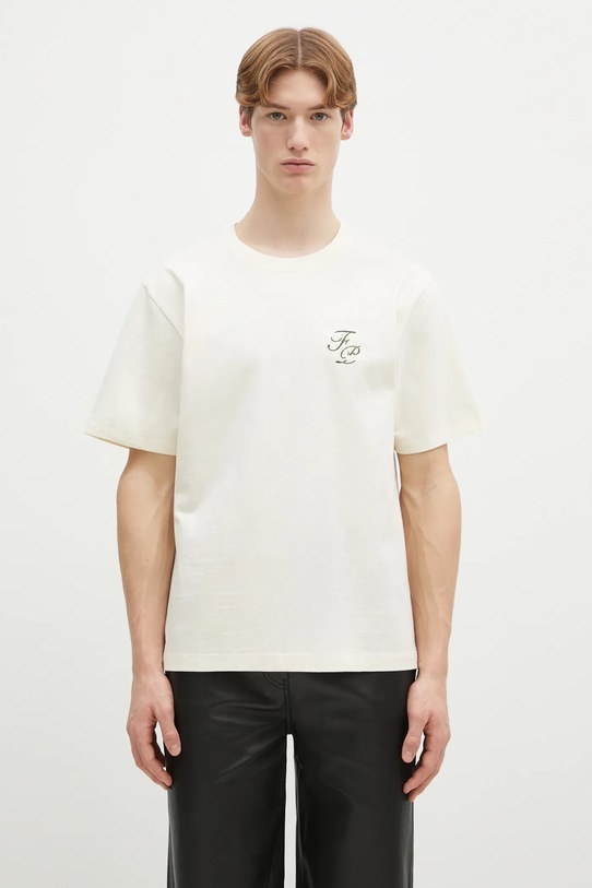 Bavlněné tričko Filling Pieces 74499849936 béžová