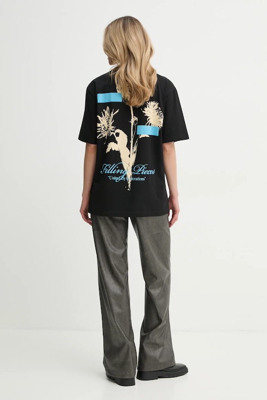 Filling Pieces t-shirt bawełniany 74499851861 czarny SS25