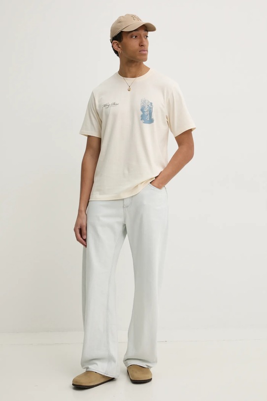 Filling Pieces t-shirt bawełniany 74499859936 beżowy SS25