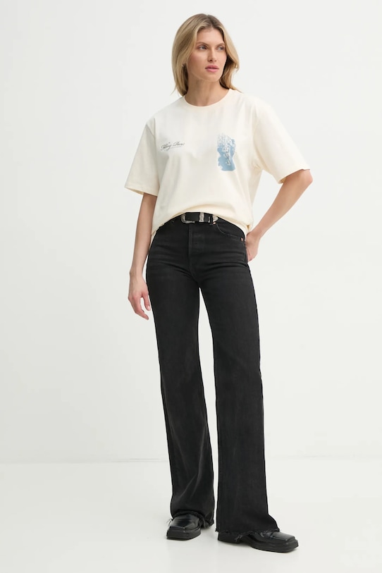 Oblečení Bavlněné tričko Filling Pieces 74499859936 béžová