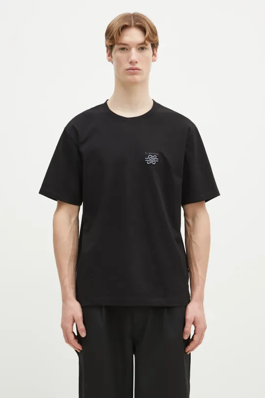 Памучна тениска Filling Pieces стандартна черен 74499861861