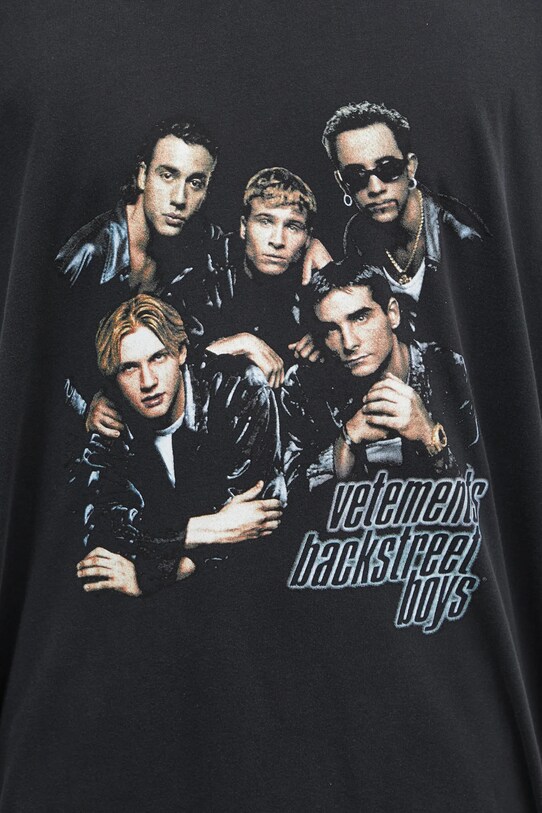 VETEMENTS cotton t-shirt Backstreetboys Oversized black UA66TR620B