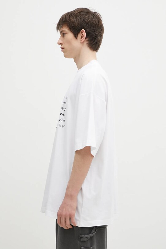 VETEMENTS cotton t-shirt We Buy Things Oversized UA66TR625W white SS25