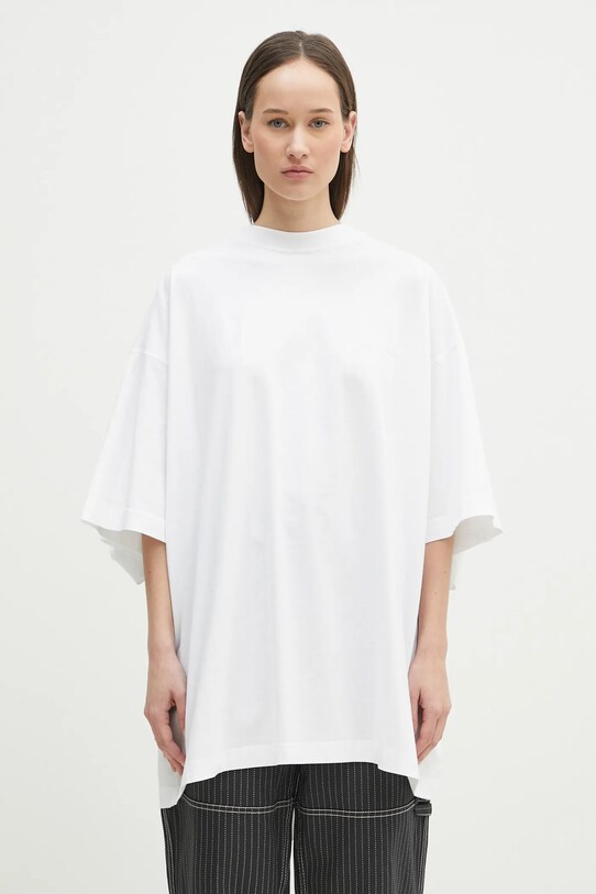VETEMENTS t-shirt bawełniany Merged Double Oversized UA66TR635W biały SS25