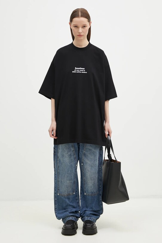 VETEMENTS t-shirt bawełniany 500 Million Dollars Oversized UA66TR690B