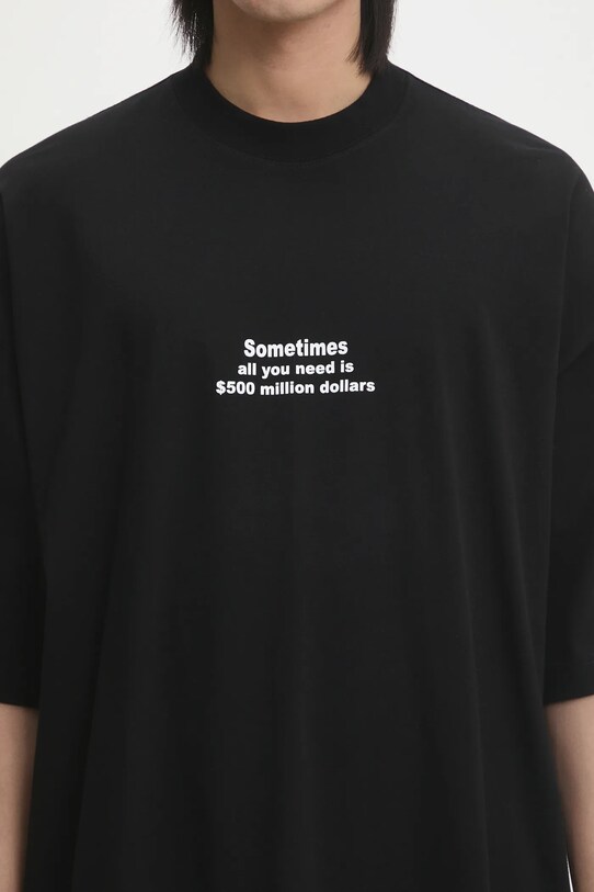 VETEMENTS t-shirt bawełniany 500 Million Dollars Oversized UA66TR690B