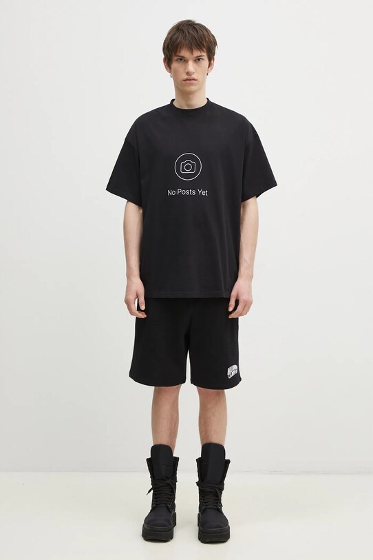 Бавовняна футболка VETEMENTS No Posts Regular UA66TR730B чорний