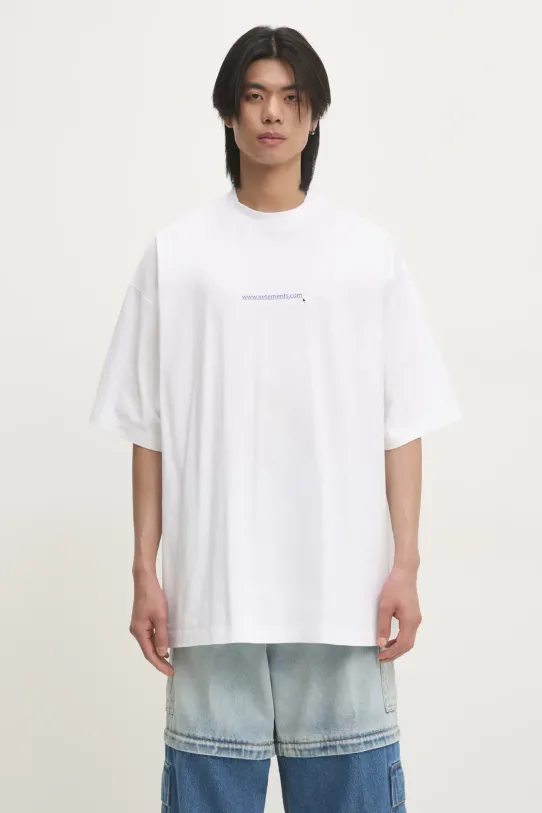 VETEMENTS cotton t-shirt Website Oversized relaxed white UA66TR735W