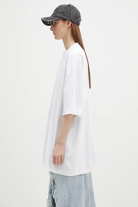 VETEMENTS t-shirt bawełniany Website Oversized biały UA66TR735W