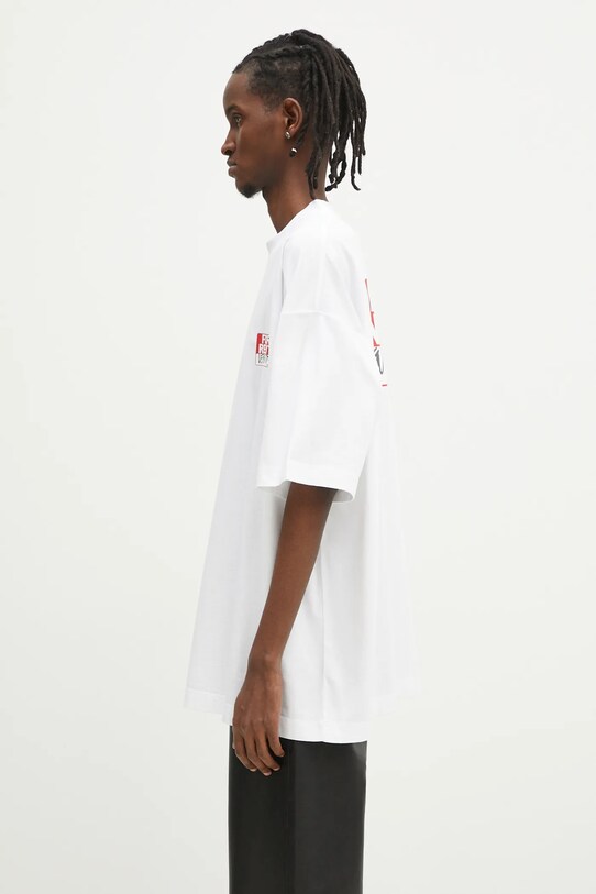 Îmbrăcăminte VETEMENTS tricou din bumbac For Rent Oversized UA66TR745W alb