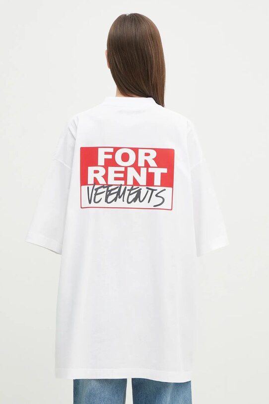 VETEMENTS tricou din bumbac For Rent Oversized UA66TR745W