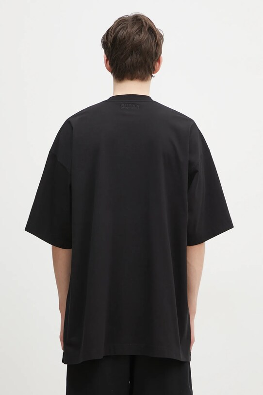 Одяг Бавовняна футболка VETEMENTS Embroidered Logo Oversized UA66TR765B чорний