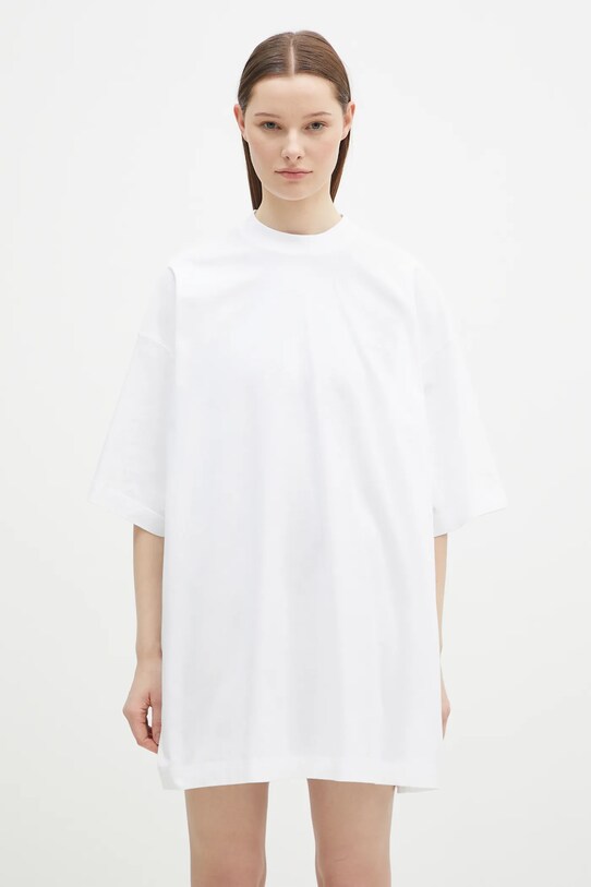 Бавовняна футболка VETEMENTS Embroidered Logo Oversized UA66TR765W білий SS25