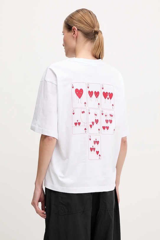 Oblečení Bavlněné tričko EA7 Emporio Armani AF13243.7X000038 bílá