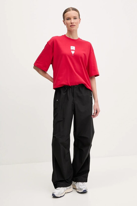 EA7 Emporio Armani t-shirt bawełniany AF13243.7X000038 czerwony