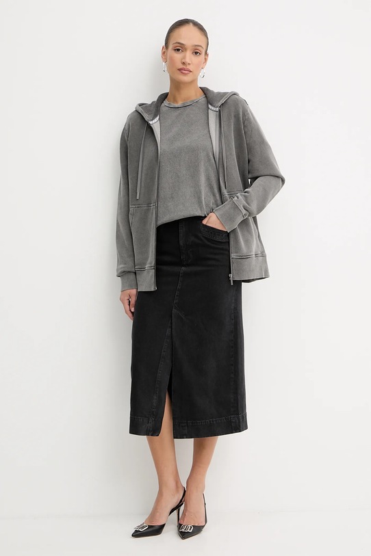 Îmbrăcăminte MICHAEL Michael Kors tricou din bumbac UR552JM36A gri