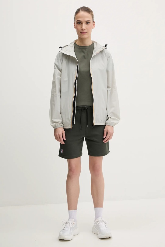 Одежда Хлопковая футболка K-Way K007JE0 зелёный