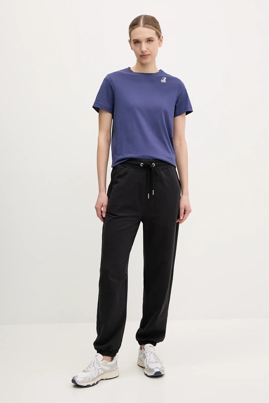 K-Way tricou din bumbac K007JE0 albastru