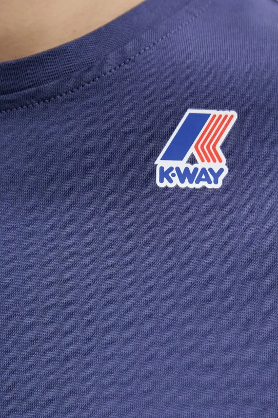 K-Way tricou din bumbac K007JE0 albastru