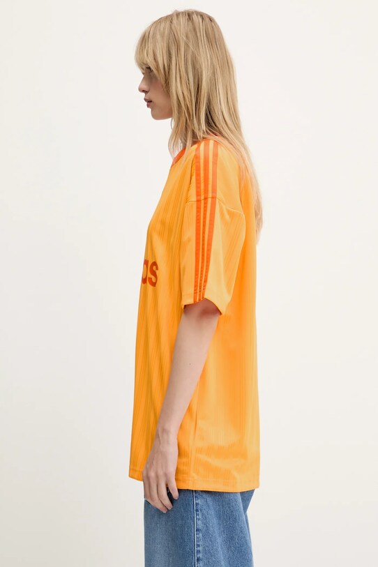 adidas Originals t-shirt Adicolor Poly T pomarańczowy JP1027