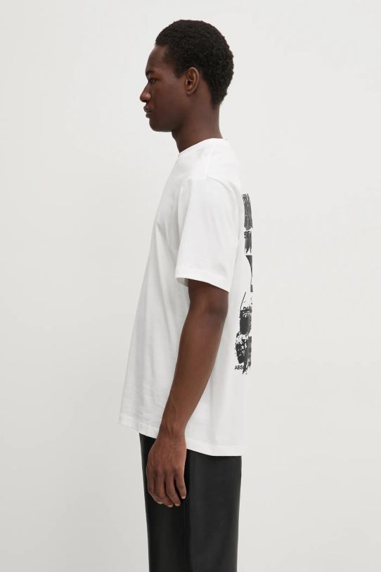 Odzież Y-3 t-shirt bawełniany Graphic SS Tee JM7815 biały