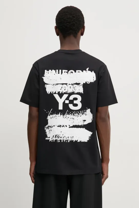 Y-3 t-shirt in cotone Graphic SS Tee rilassato nero JN4879