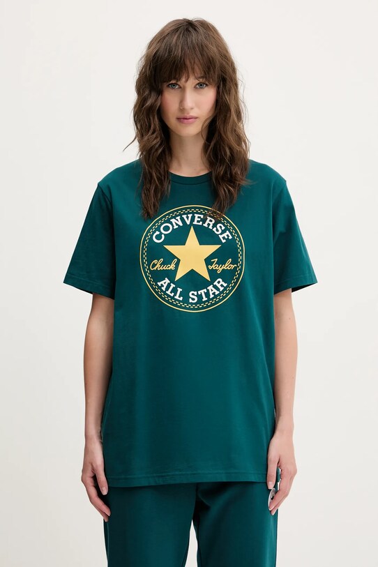 Îmbrăcăminte Converse tricou din bumbac 10025459.A31 verde