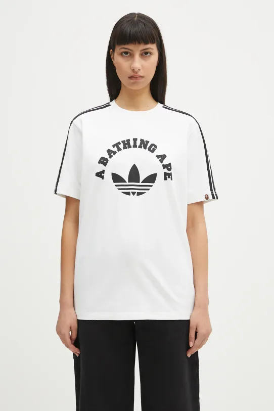 adidas Originals x BAPE SSTR PACK t-shirt JN7120 white SS25