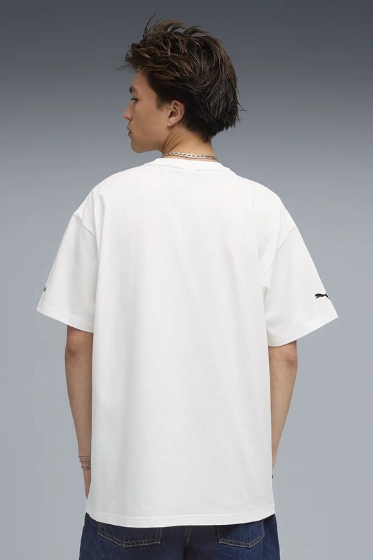 Puma tricou din bumbac PUMA x A$AP ROCKY 633388 alb SS25
