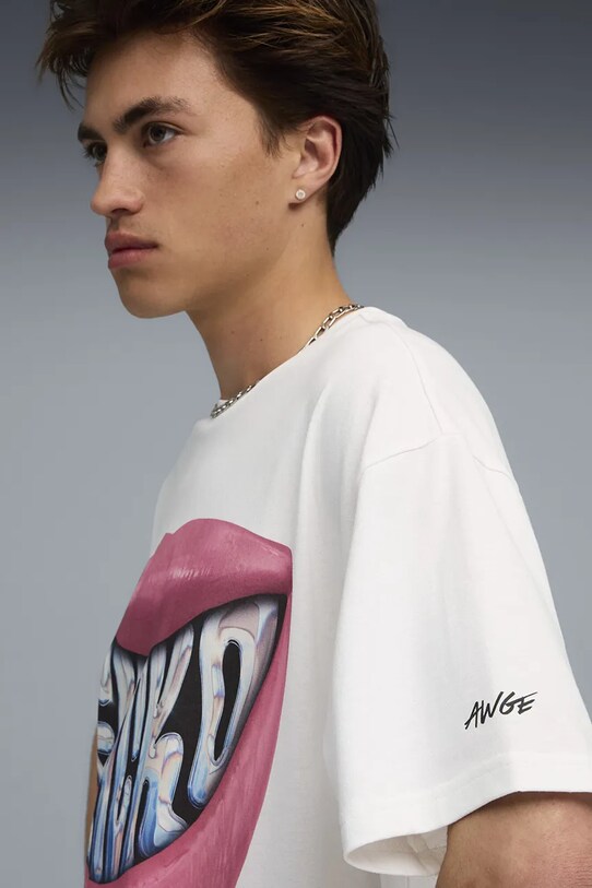 Îmbrăcăminte Puma tricou din bumbac PUMA x A$AP ROCKY 633388 alb