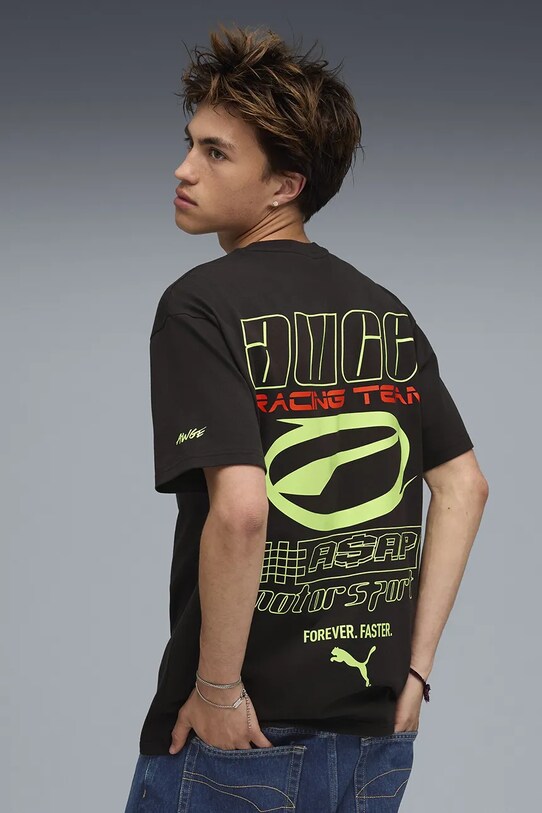 Puma tricou PUMA x A$AP ROCKY 633389 negru SS25