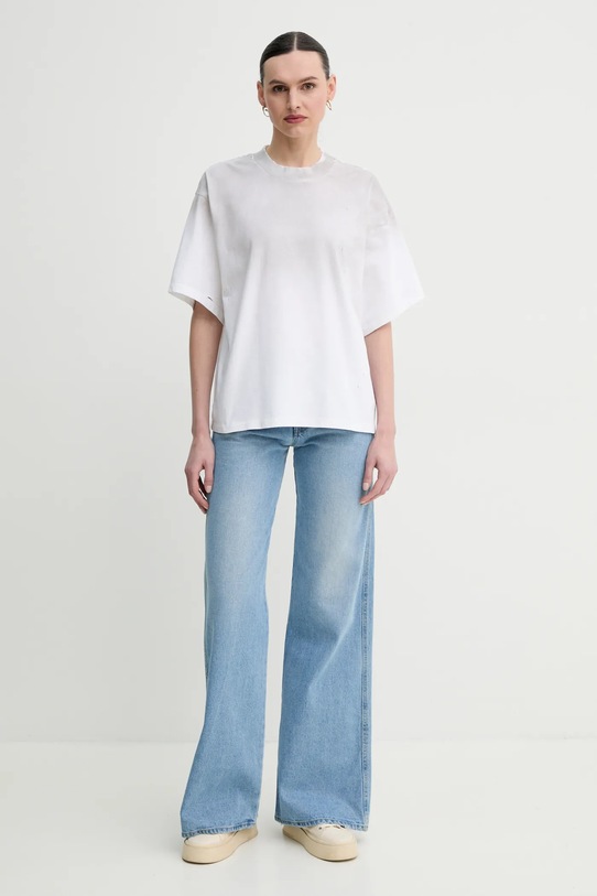 Ρούχα Βαμβακερό μπλουζάκι Won Hundred 3610.12071 μπεζ