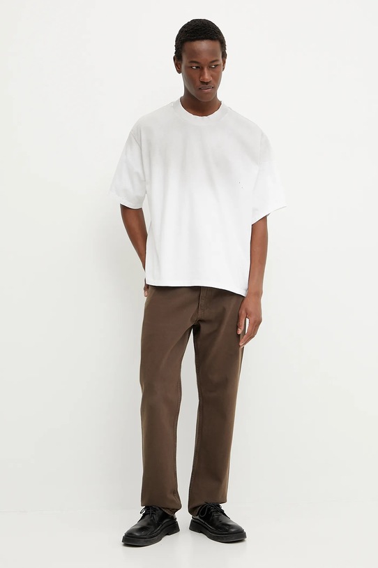 Βαμβακερό μπλουζάκι Won Hundred μπεζ 3610.12071