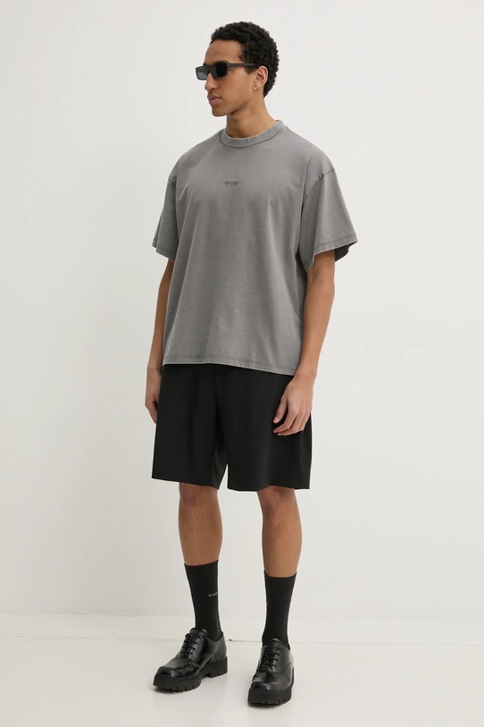 Бавовняна футболка Won Hundred 3728.12089 сірий SS25