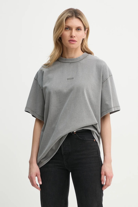 Бавовняна футболка Won Hundred 3728.12089 сірий