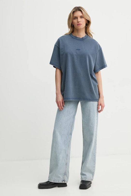 Won Hundred tricou din bumbac 3728.12089 albastru SS25