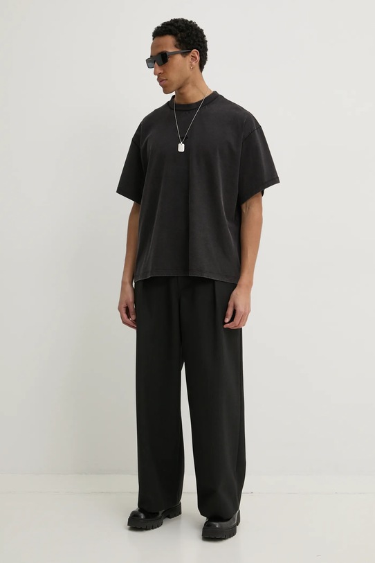 Бавовняна футболка Won Hundred 3728.12089 чорний SS25