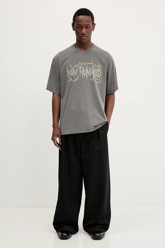 Won Hundred tricou din bumbac gri 3738.12071