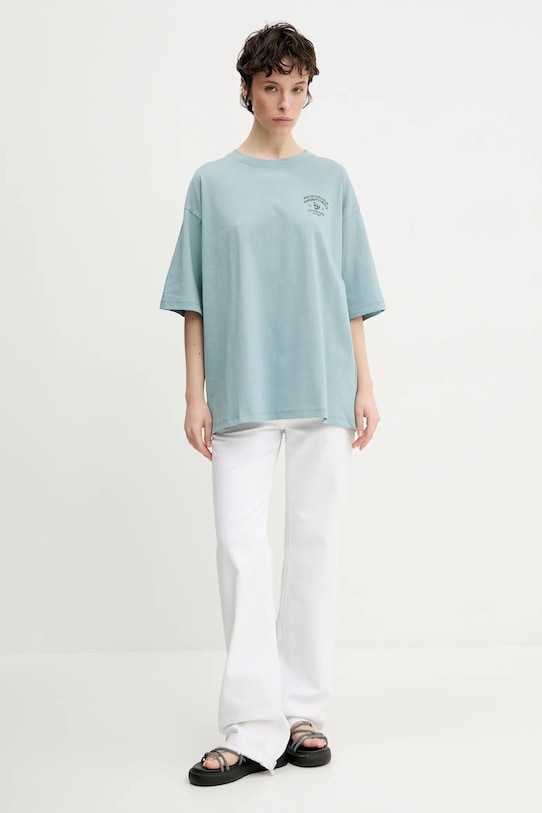 Kaotiko t-shirt bawełniany AQ049.01.G002 szary SS25