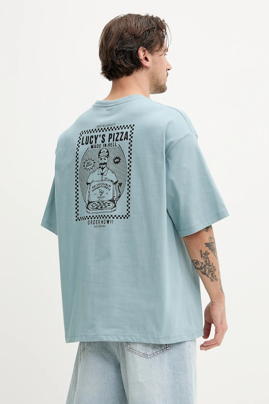 Odzież Kaotiko t-shirt bawełniany AQ049.01.G002 szary