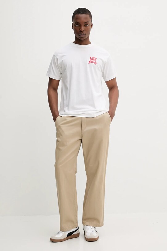 Kaotiko t-shirt bawełniany biały AQ004.01.G002
