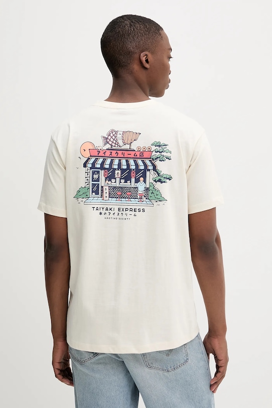 Bavlněné tričko Kaotiko AQ038.01S.G002