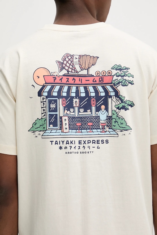 Bavlněné tričko Kaotiko AQ038.01S.G002