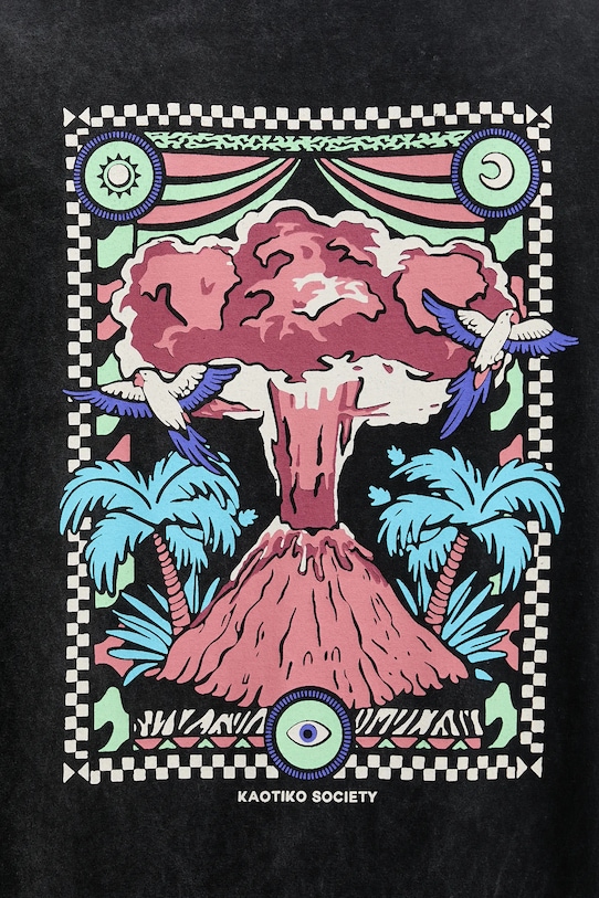 Bavlněné tričko Kaotiko AQ042.01.G002