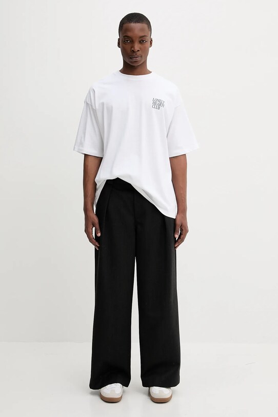 Bavlněné tričko Kaotiko bílá AQ070.01S.G002