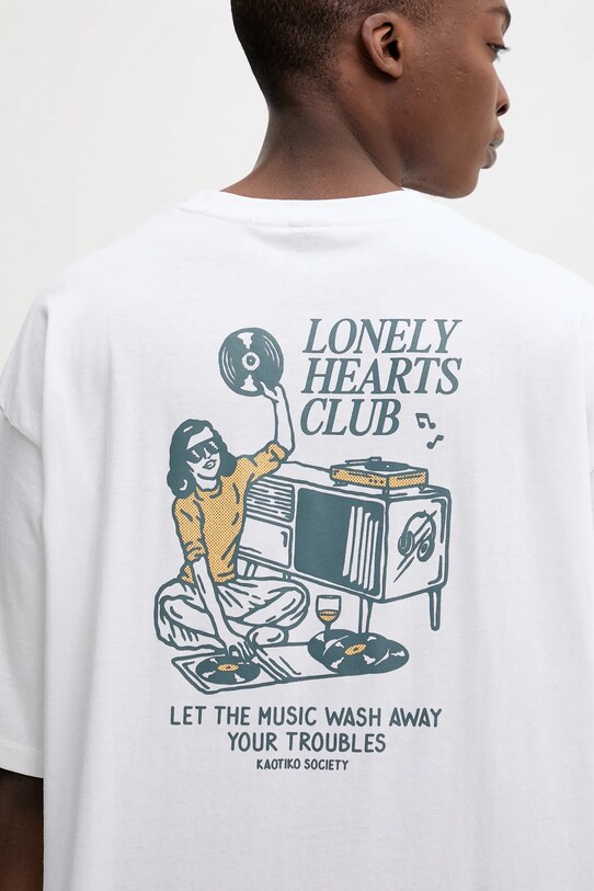 Bavlněné tričko Kaotiko AQ070.01S.G002